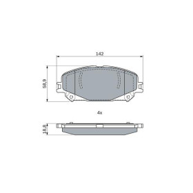 BOSCH Sada brzdových doštiček, kotouč. brzda 0 986 424 939_thumb5