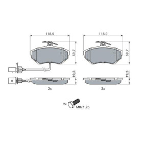 BOSCH Sada brzdových doštiček 0 986 494 042_thumb5