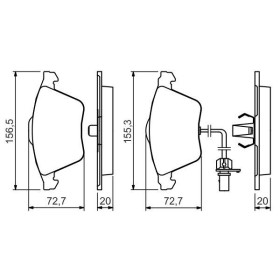 BOSCH Sada brzdových doštiček 0 986 494 283_thumb7