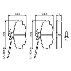 BOSCH Sada brzdových doštiček 0 986 461 117_thumb5