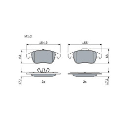 BOSCH Sada brzdových doštiček 0 986 494 401_thumb5