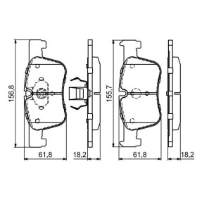 BOSCH Sada brzdových doštiček 0 986 494 689_thumb7