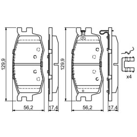 BOSCH Sada brzdových doštiček 0 986 494 617_thumb7