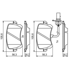 BOSCH Sada brzdových doštiček 0 986 494 814_thumb7