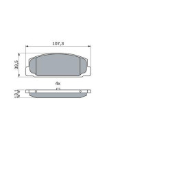 BOSCH Sada brzdových doštiček 0 986 424 817_thumb5