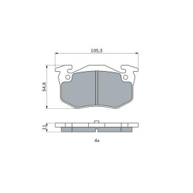 BOSCH Sada brzdových doštiček 0 986 424 992_thumb5