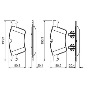 BOSCH Sada brzdových doštiček 0 986 494 427_thumb7