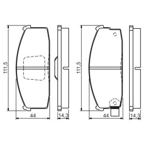 BOSCH Sada brzdových doštiček 0 986 494 534_thumb5