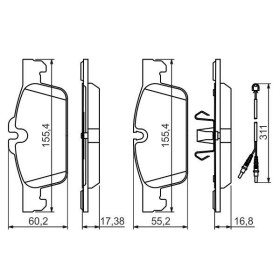 BOSCH Sada brzdových doštiček 0 986 494 527_thumb5