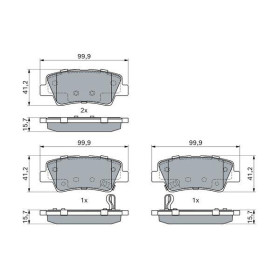 BOSCH Sada brzdových doštiček, kotouč. brzda 0 986 494 908_thumb7