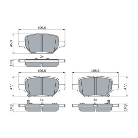 BOSCH Sada brzdových doštiček 0 986 424 895_thumb5