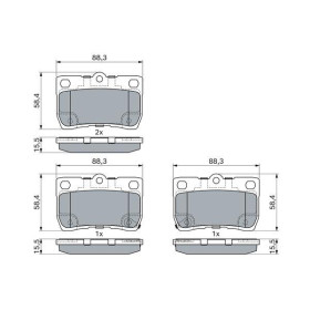 BOSCH Sada brzdových doštiček, kotouč. brzda 0 986 494 891_thumb7