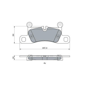 BOSCH Sada brzdových doštiček, kotouč. brzda 0 986 494 977_thumb7