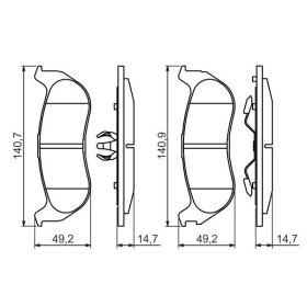 BOSCH Sada brzdových doštiček 0 986 494 419_thumb5