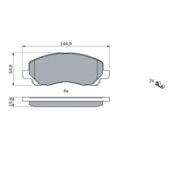 BOSCH Sada brzdových doštiček 0 986 424 716_thumb5