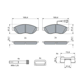 BOSCH Sada brzdových doštiček 0 986 494 581_thumb7