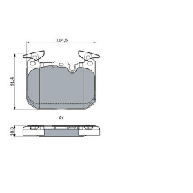 BOSCH Sada brzdových doštiček 0 986 494 947_thumb5