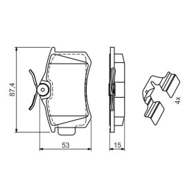 BOSCH Sada brzdových doštiček 0 986 494 597_thumb7