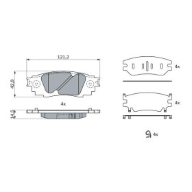 BOSCH Sada brzdových doštiček 0 986 424 927_thumb5