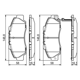 BOSCH Sada brzdových doštiček: 0 986 461 142_thumb5