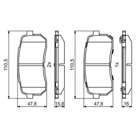 BOSCH Sada brzdových doštiček 0 986 494 828_thumb7