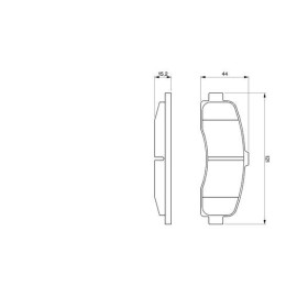 BOSCH Sada brzdových doštiček 0 986 461 122_thumb5