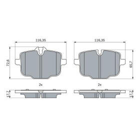 BOSCH Sada brzdových doštiček 0 986 424 922_thumb5