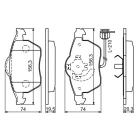 BOSCH Sada brzdových doštiček 0 986 494 050_thumb5