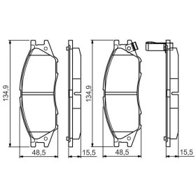 BOSCH Sada brzdových doštiček 0 986 495 146_thumb7