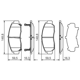 BOSCH Sada brzdových doštiček 0 986 424 722_thumb5