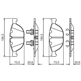 BOSCH Sada brzdových doštiček: 0 986 494 349_thumb7