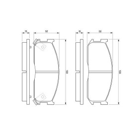 BOSCH Sada brzdových doštiček 0 986 460 020_thumb5