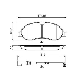 BOSCH Sada brzdových doštiček 0 986 494 845_thumb7