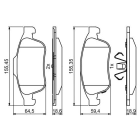 BOSCH Sada brzdových doštiček 0 986 494 826_thumb7