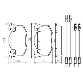 BOSCH Sada brzdových doštiček 0 986 466 350_thumb5