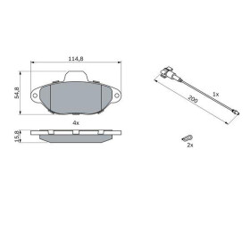 BOSCH Sada brzdových doštiček 0 986 494 115_thumb5