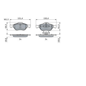 BOSCH Sada brzdových doštiček, kotouč. brzda 0 986 424 034_thumb7