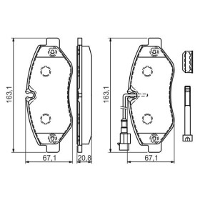 BOSCH Sada brzdových doštiček: 0 986 494 334_thumb7