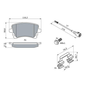 BOSCH Sada brzdových doštiček 0 986 494 583_thumb5