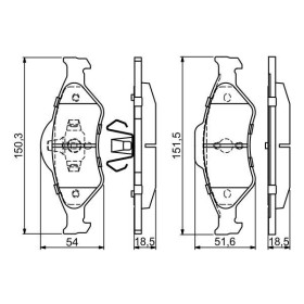 BOSCH Sada brzdových doštiček 0 986 424 645_thumb5