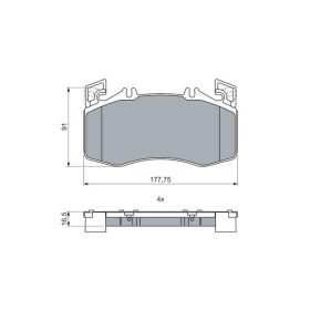 BOSCH Sada brzdových doštiček 0 986 460 024_thumb5