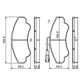 BOSCH Sada brzdových doštiček 0 986 494 850_thumb7