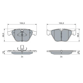 BOSCH Sada brzdových doštiček, kotouč. brzda 0 986 494 898_thumb7