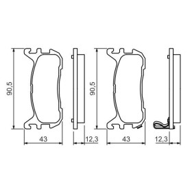 BOSCH Sada brzdových doštiček 0 986 494 482_thumb5