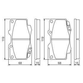 BOSCH Sada brzdových doštiček 0 986 494 497_thumb5