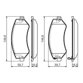 BOSCH Sada brzdových doštiček 0 986 494 357_thumb7