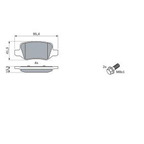 BOSCH Sada brzdových doštiček 0 986 494 023_thumb5