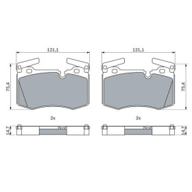 BOSCH Sada brzdových doštiček 0 986 424 918_thumb5