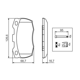 BOSCH Sada brzdových doštiček 0 986 494 291_thumb7