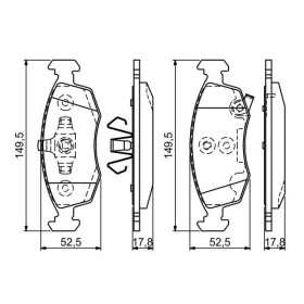 BOSCH Sada brzdových doštiček 0 986 494 537_thumb5